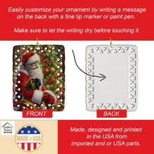 Load image into Gallery viewer, Mastiff and Santa Claus Porcelain Ornament