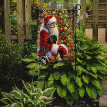 Load image into Gallery viewer, Mastiff with Santa Garden Flag – Christmas Dog Yard Decor