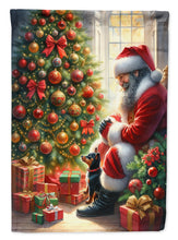 Load image into Gallery viewer, Miniature Pinscher and Santa Claus House Flag