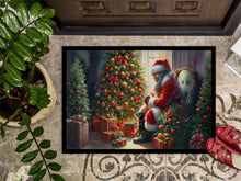 Load image into Gallery viewer, Miniature Pinscher and Santa Claus Doormat-24x36 Indoor / Outdoor Rug | Made in USA
