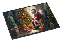 Load image into Gallery viewer, Miniature Pinscher and Santa Claus Doormat-24x36 Indoor / Outdoor Rug | Made in USA