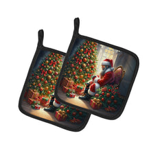 Load image into Gallery viewer, Miniature Pinscher and Santa Claus Pot Holders - Set of 2 Decorative Kitchen Helpers | Made in the USA