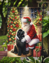 Load image into Gallery viewer, Newfoundland with Santa Garden Flag – Christmas Dog Yard Decor