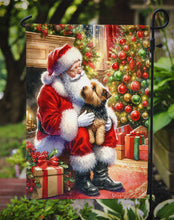 Load image into Gallery viewer, Norfolk Terrier with Santa Garden Flag – Christmas Dog Yard Decor