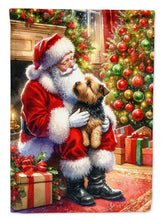 Load image into Gallery viewer, Norfolk Terrier with Santa Garden Flag – Christmas Dog Yard Decor