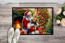 Load image into Gallery viewer, Norfolk Terrier and Santa Claus Doormat