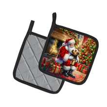 Load image into Gallery viewer, Norfolk Terrier and Santa Claus Pot Holders - Set of 2 Decorative Kitchen Helpers | Made in the USA