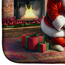 Load image into Gallery viewer, Norwegian Elkhound and Santa Claus Dish Drying Mat