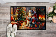 Load image into Gallery viewer, Old English Sheepdog and Santa Claus Doormat