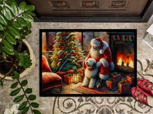 Load image into Gallery viewer, Old English Sheepdog and Santa Claus Doormat