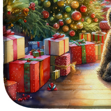 Load image into Gallery viewer, Portuguese Water Dog and Santa Claus Dish Drying Mat