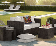 Load image into Gallery viewer, Portuguese Water Dog and Santa Claus Throw Pillow