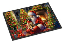 Load image into Gallery viewer, Fawn Pug and Santa Claus Doormat