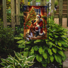Load image into Gallery viewer, Rhodesian Ridgeback with Santa Garden Flag – Christmas Dog Yard Decor