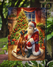 Load image into Gallery viewer, Rhodesian Ridgeback with Santa Garden Flag – Christmas Dog Yard Decor