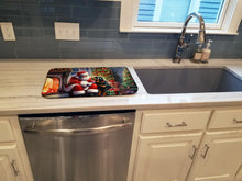 Load image into Gallery viewer, Rottweiler and Santa Claus Dish Drying Mat