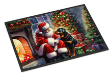 Load image into Gallery viewer, Rottweiler and Santa Claus Doormat
