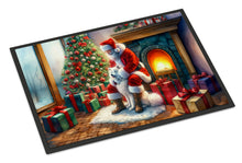 Load image into Gallery viewer, Samoyed and Santa Claus Doormat-24x36 Indoor / Outdoor Rug | Made in USA