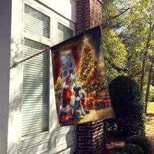 Load image into Gallery viewer, Schnauzer and Santa Claus House Flag