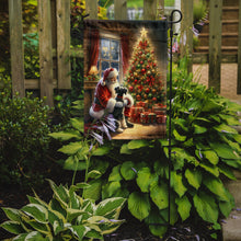 Load image into Gallery viewer, Schnauzer with Santa Garden Flag – Christmas Dog Yard Decor