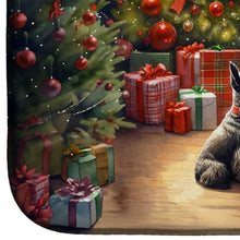 Load image into Gallery viewer, Scottish Terrier and Santa Claus Dish Drying Mat