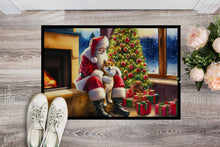 Load image into Gallery viewer, Shiba Inu and Santa Claus Doormat