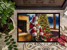 Load image into Gallery viewer, Shiba Inu and Santa Claus Doormat