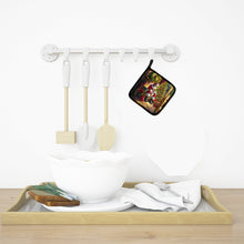 Load image into Gallery viewer, Shiba Inu and Santa Claus Pot Holders - Set of 2 Decorative Kitchen Helpers | Made in the USA