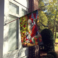 Load image into Gallery viewer, Shih Tzu and Santa Claus House Flag