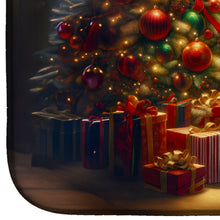 Load image into Gallery viewer, Siberian Husky and Santa Claus Dish Drying Mat