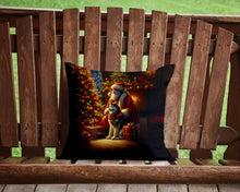 Load image into Gallery viewer, Siberian Husky and Santa Claus Throw Pillow - 14x14 Decorative Pillow – Art for Your Home &amp; Patio