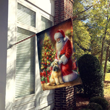 Load image into Gallery viewer, Wheaten Terrier and Santa Claus House Flag
