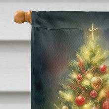 Load image into Gallery viewer, Wheaten Terrier and Santa Claus House Flag