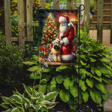 Load image into Gallery viewer, Wheaten Terrier with Santa Garden Flag – Christmas Dog Yard Decor