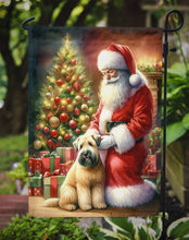 Load image into Gallery viewer, Wheaten Terrier with Santa Garden Flag – Christmas Dog Yard Decor