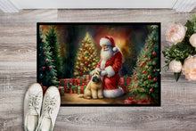 Load image into Gallery viewer, Wheaten Terrier and Santa Claus Doormat