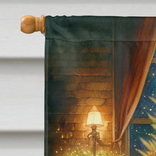 Load image into Gallery viewer, Tibetan Mastiff and Santa Claus House Flag
