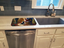 Load image into Gallery viewer, Tibetan Terrier and Santa Claus Dish Drying Mat