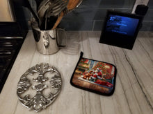 Load image into Gallery viewer, Vizsla and Santa Claus Pot Holders - Set of 2 Decorative Kitchen Helpers | Made in the USA