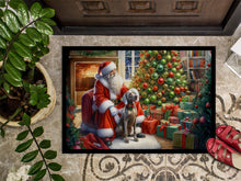 Load image into Gallery viewer, Weimaraner and Santa Claus Doormat-24x36 Indoor / Outdoor Rug | Made in USA