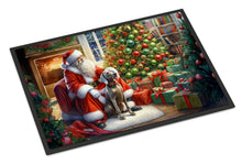 Load image into Gallery viewer, Weimaraner and Santa Claus Doormat
