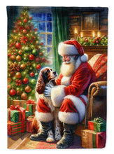 Load image into Gallery viewer, Welsh Springer Spaniel and Santa Claus House Flag