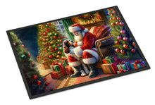 Load image into Gallery viewer, Welsh Springer Spaniel and Santa Claus Doormat-24x36 Indoor / Outdoor Rug | Made in USA