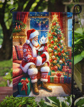 Load image into Gallery viewer, Westie with Santa Garden Flag – Christmas Dog Yard Decor