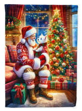 Load image into Gallery viewer, Westie with Santa Garden Flag – Christmas Dog Yard Decor