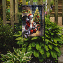 Load image into Gallery viewer, Westie with Santa Garden Flag – Christmas Dog Yard Decor