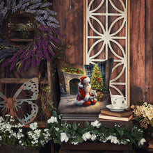 Load image into Gallery viewer, Westie and Santa Claus Throw Pillow