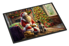 Load image into Gallery viewer, Wirehaired Pointing Griffon and Santa Claus Doormat