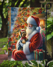 Load image into Gallery viewer, Yorkshire Terrier Yorkie with Santa Garden Flag – Christmas Dog Yard Decor