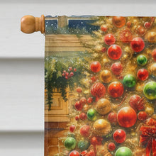 Load image into Gallery viewer, Yorkshire Terrier Yorkie and Santa Claus House Flag